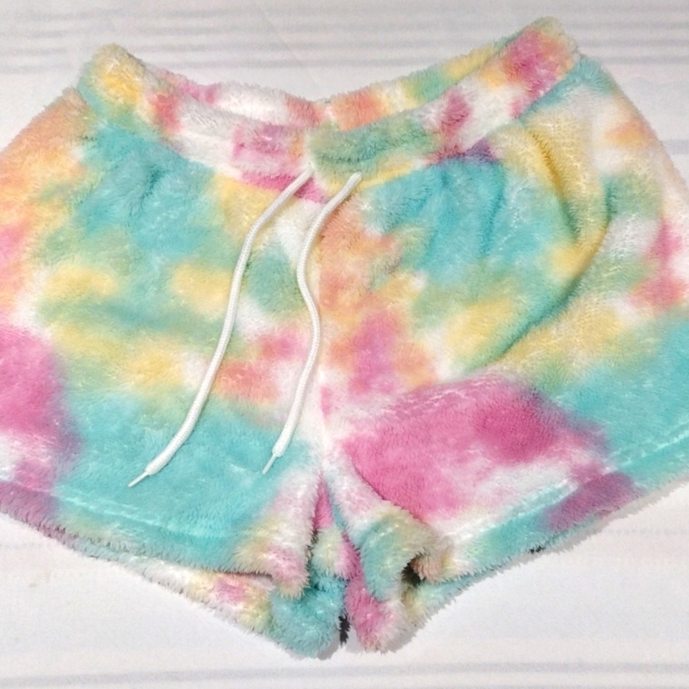 Rue21 XL THE COZY COLLECTION SUPER SOFT LIGHT TIE-DYE LOUNGE SHORTS NWT